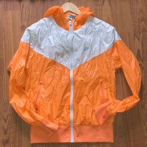 Nike Running Jacket Orange/Ivory Size L